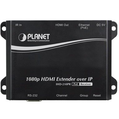 Dport vido HDMI over IP rcepteur PoE IHD-210PR