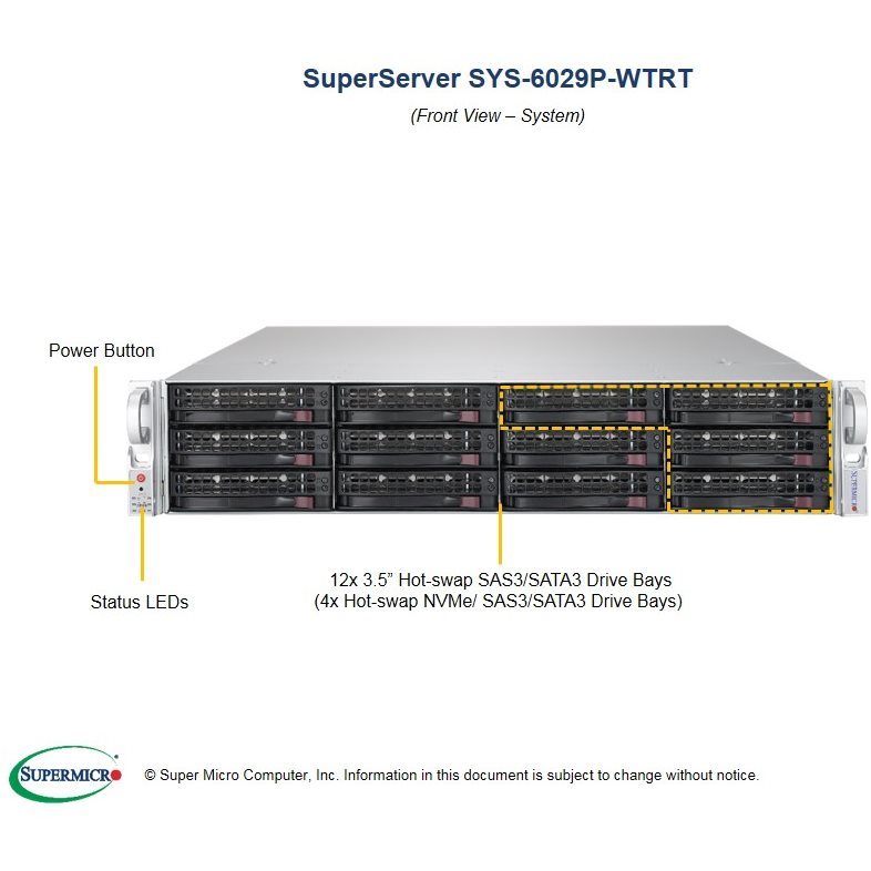 Serveur SYS-6029P-WTRT